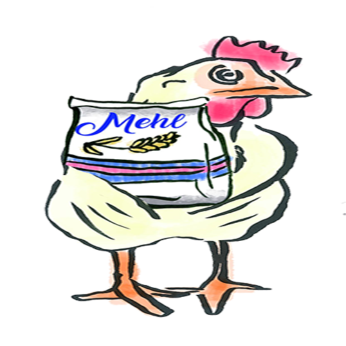 Artwork Hühnchen mit Mehl