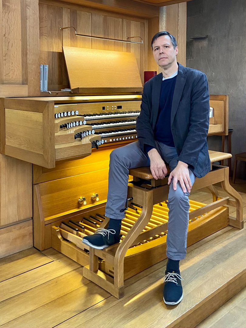 Frank Dillmann an der Orgel der Frauenkirche