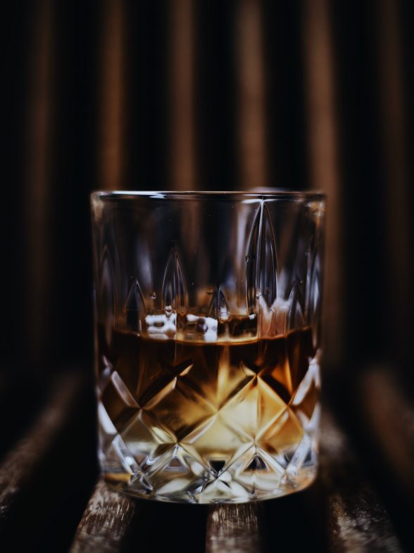 Glas mit Rum