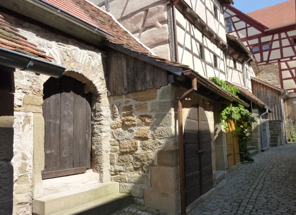Alte Gebäude in Kirchenburg